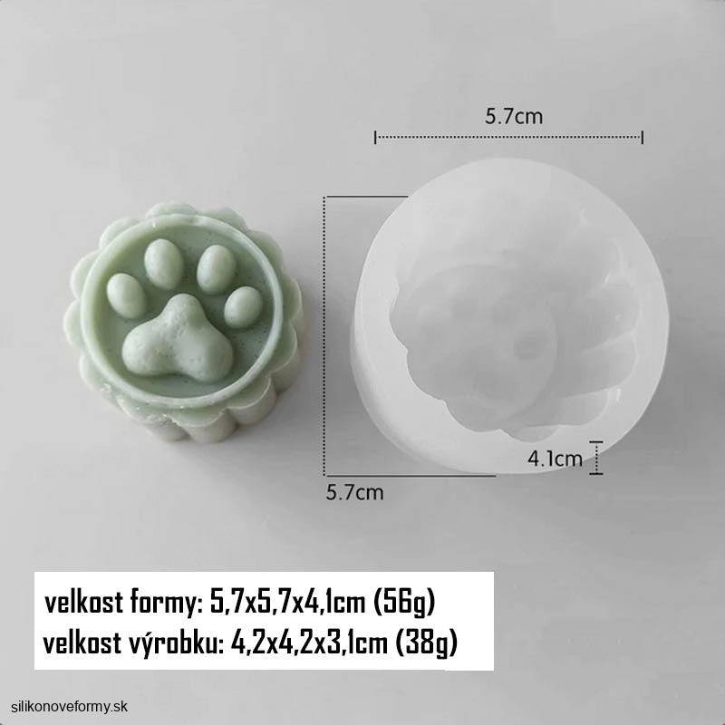 Silikónová forma s motívom labky