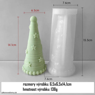 Forma na vianočný stromček s hviezdičkami