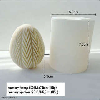 Silikónová 3D forma vajíčko - šípky