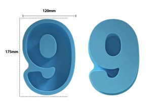 Silikónová forma číslica - 9