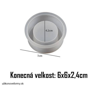 Okrúhly svietnik na čajovú sviečku