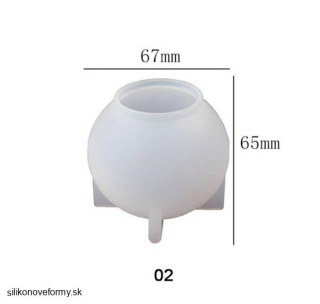 Silikónová forma guľa 6,5 cm