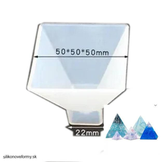 Silikónová forma malá pyramída 50x50x50mm