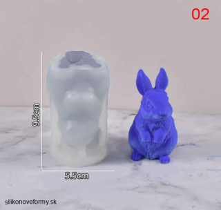 Silikónová 3dforma veľkonočný zajačik