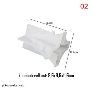 Forma na sviečku vianočný stromček veľký