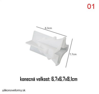 Silikónová forma na sviečky - vianočný stromček, malý