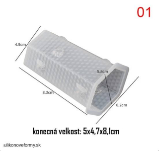 Forma na sviečky 6 hran - včelí plást