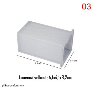 Forma na sviečky - včelie plasty hranol